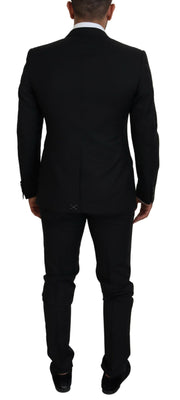 Dolce & Gabbana Black Single Breasted 2 Piece MARTINI Suit