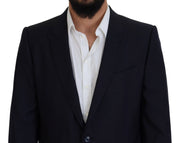 Dolce & Gabbana Blue Single Breasted 2 Piece MARTINI Suit