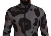 Dolce & Gabbana Gray Patterned Polyester Wetsuit Swimwear