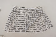 Dolce & Gabbana White Logo See Through A-line Mini Skirt