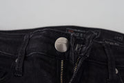 Acht Black Cotton Slim Fit Women Casual Denim Jeans