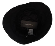 Dolce & Gabbana Black Nylon Women Bucket Cap Hat