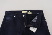 Acht Blue Cotton Tapered Slim Fit Men Casual Denim Jeans