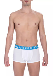 Bikkembergs White Cotton Boxer