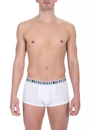 Bikkembergs White Cotton Boxer