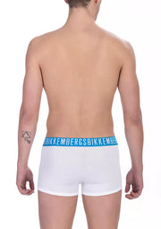 Bikkembergs White Cotton Boxer
