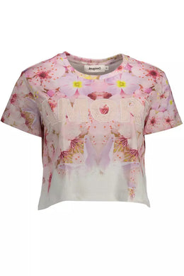 Desigual Pink Cotton Tops & T-Shirt