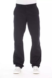 Alpha Studio Blue Cotton Pant
