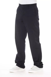 Alpha Studio Blue Cotton Pant