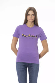 Baldinini Trend Purple Cotton T-Shirt