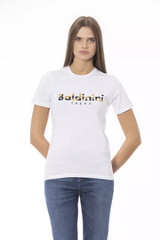 Baldinini Trend White Cotton T-Shirt