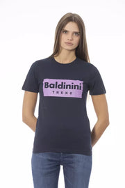 Baldinini Trend Blue Cotton T-Shirt
