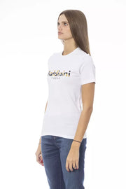 Baldinini Trend White Cotton T-Shirt