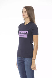 Baldinini Trend Blue Cotton T-Shirt