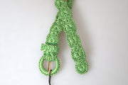 Dolce & Gabbana Green Viscose Weaved Skinny Waist Belt