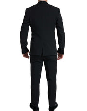Dolce & Gabbana Black 2 Piece Double Breasted SICILIA Suit
