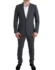 Dolce & Gabbana Gray 2 Piece Single Breasted MARTINI Suit