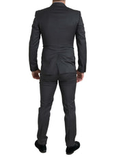 Dolce & Gabbana Gray 2 Piece Double Breasted SICILIA Suit