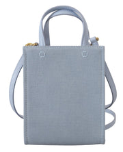 Givenchy Blue Coated Canvas Vertical Cloud Mini Shoulder Bag