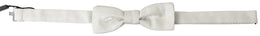 Dolce & Gabbana Ivory Silk Adjustable Neck Papillon Men Bow Tie