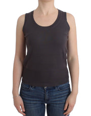 John Galliano Brown knit tank top