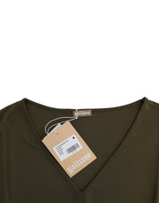 John Galliano Green shortsleeved blouse top