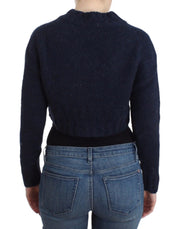 John Galliano Blue cropped cardigan