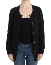 John Galliano Black wool cardigan
