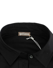 John Galliano Black cotton shirt top