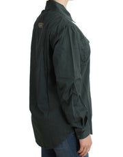 Cavalli Gray button down shirt