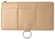 Dolce & Gabbana Beige Leather Shoulder Cardholder Shoulder Strap Wallet