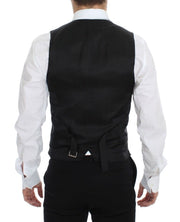 Dolce & Gabbana Blue Wool Formal Dress Vest Gilet