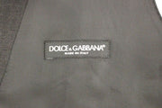 Dolce & Gabbana Gray Slim Fit Button Front Dress Formal Vest