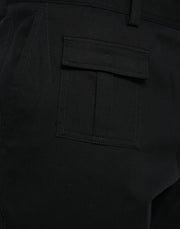 Dolce & Gabbana Black Gray slim Cotton Denim Jeans