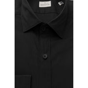 Bagutta Black Cotton Men's Slim Shirt