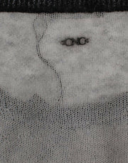 Costume National Gray embellished asymmetric sweater