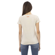 Trussardi Action Beige Cotton T-Shirt