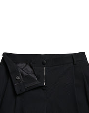 Dolce & Gabbana Black Mid Waist Skinny Cropped Pants