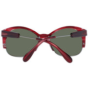 Serengeti Red Acetate & Metal Sunglasses