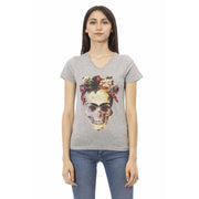 Trussardi Action Gray Cotton T-Shirt