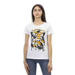 Trussardi Action White Cotton T-Shirt