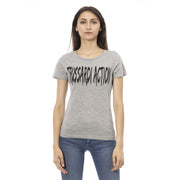 Trussardi Action Gray Cotton T-Shirt