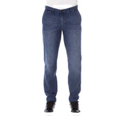 Trussardi Jeans Blue Cotton Jeans Denim