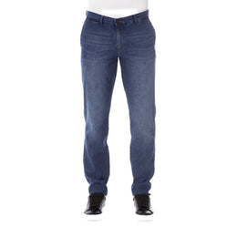 Trussardi Jeans Blue Cotton Jeans Denim