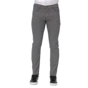 Trussardi Jeans Gray Cotton Men's Pants