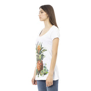 Just Cavalli White Cotton T-Shirt