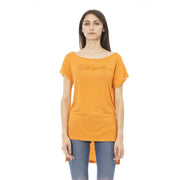 Just Cavalli Orange Cotton T-Shirt