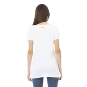 Just Cavalli White Cotton T-Shirt
