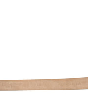 Dolce & Gabbana Dark Brown Leather Silver Metal Buckle Belt