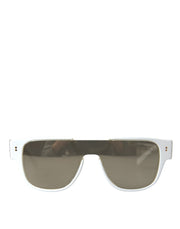 Dolce & Gabbana White Acetate Mirror Lenses DG4356 Sunglasses